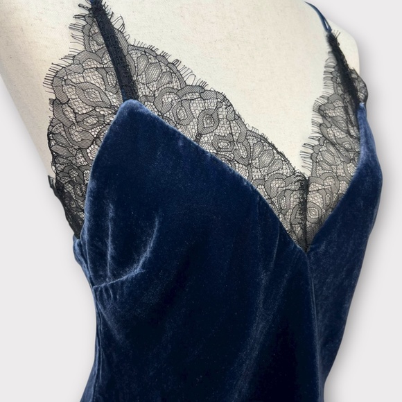 Y2K Gold Hawk Velvet Silk Cami Lace Top Whimsigoth Fairy Grunge Romantic Women S - Picture 4 of 13